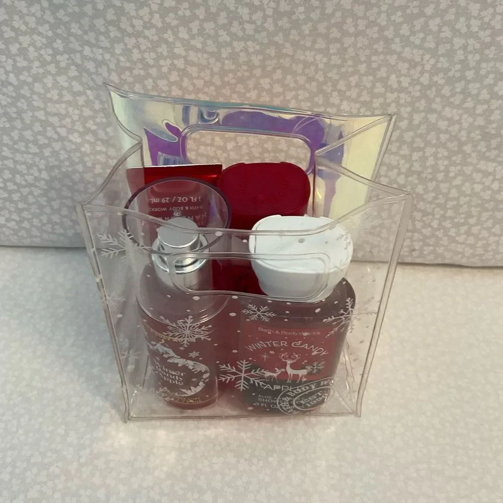Bath and Body Works WINTER CANDY APPLE Travel Size 5 Piece Gift Set